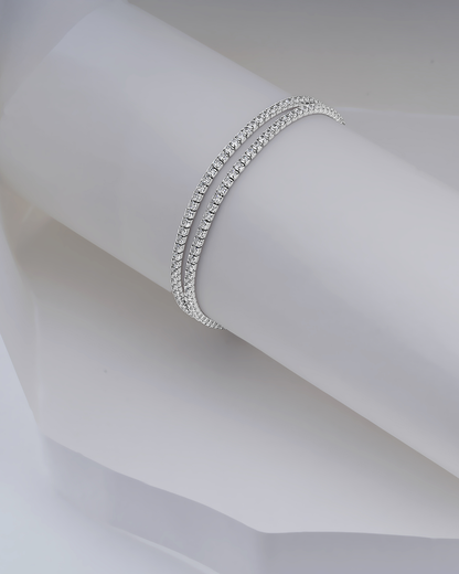 Crystal Elegance Silver Chain