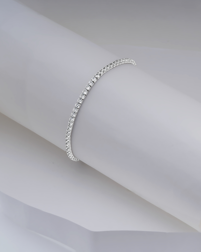 Crystal Elegance Silver Chain
