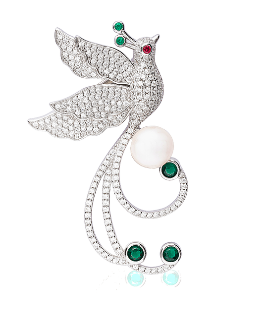Classic Crystal Brooch