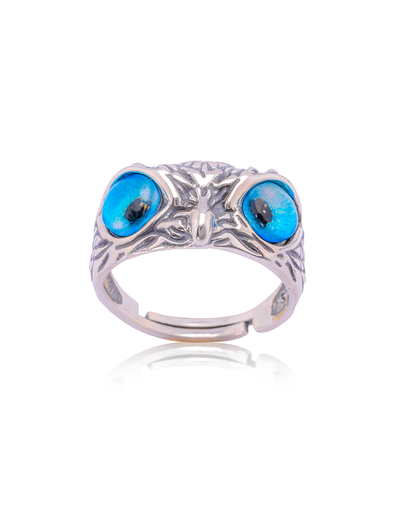 Orange Silver Ring