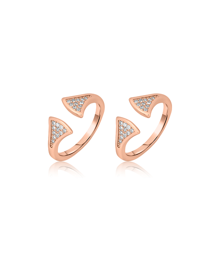 Rose Gold Triangular Accent