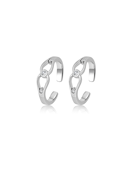 Silver Oval Harmony Ring