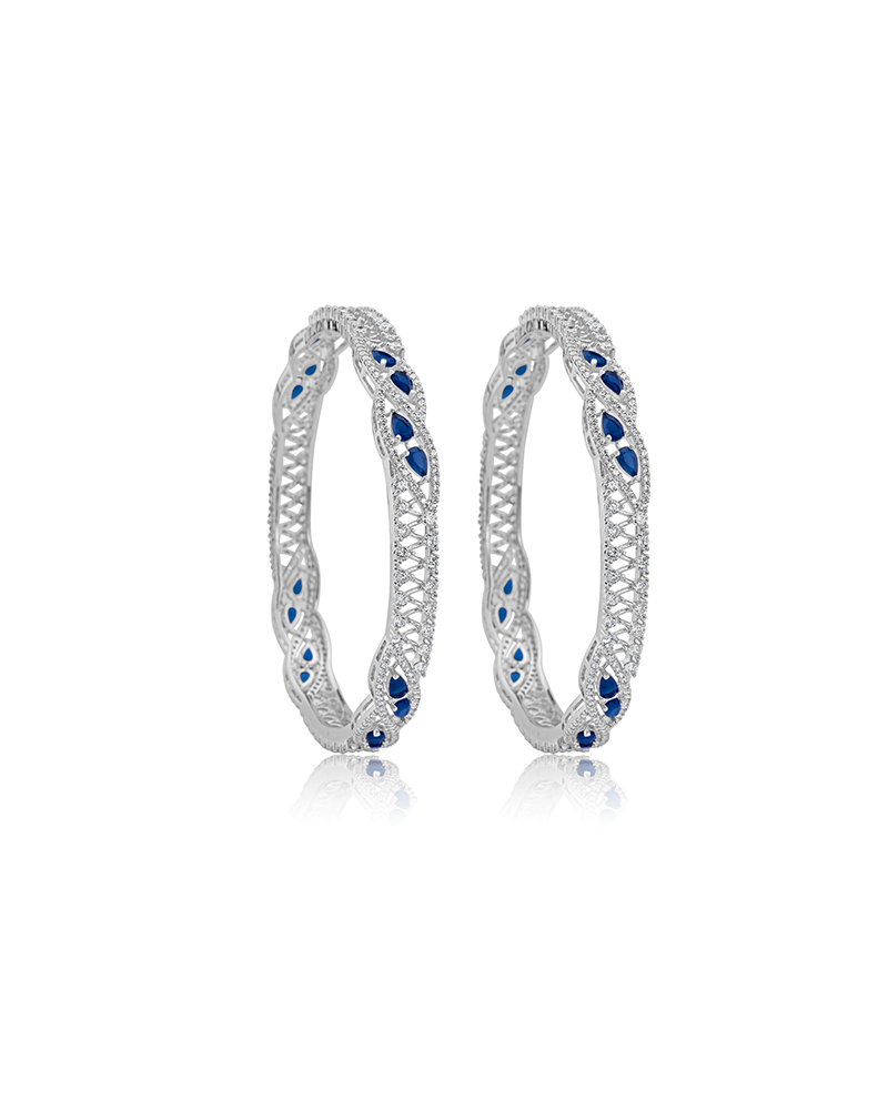 Vibrant Silver Bangle