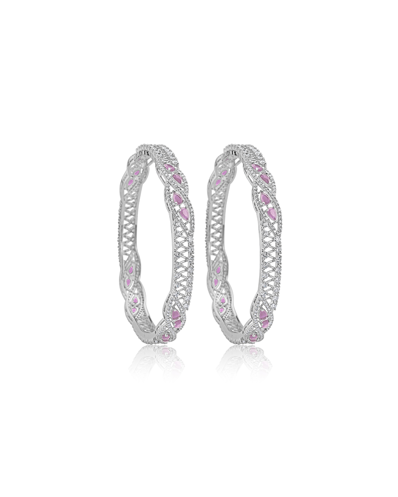 Vibrant Silver Bangle