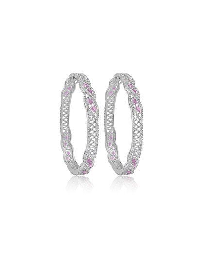 Vibrant Silver Bangle