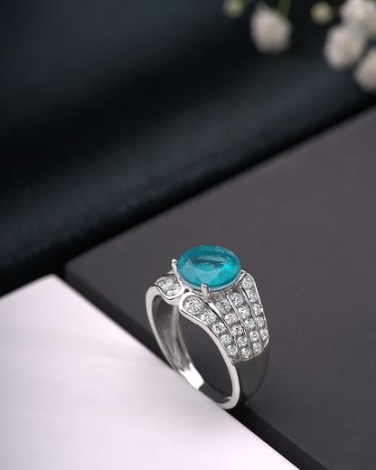Silver Blue Ring