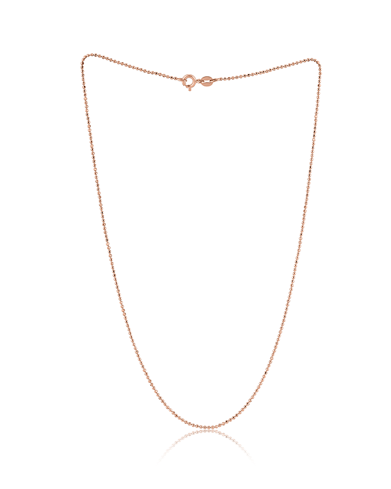 Dual-Tone Rose & Silver Chain