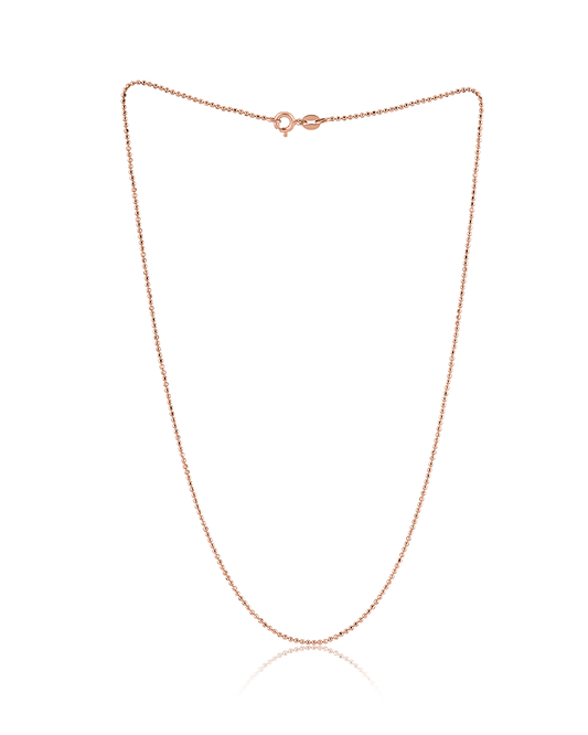 Dual-Tone Rose & Silver Chain