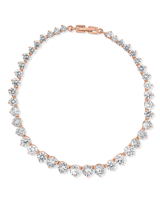 Rose gold necklaces set