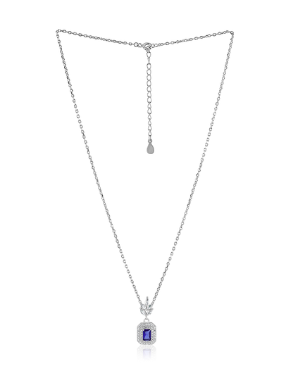 Luxury Sterling Silver Pendant and Earring Set