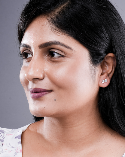 Sleek Sterling Silver Studs