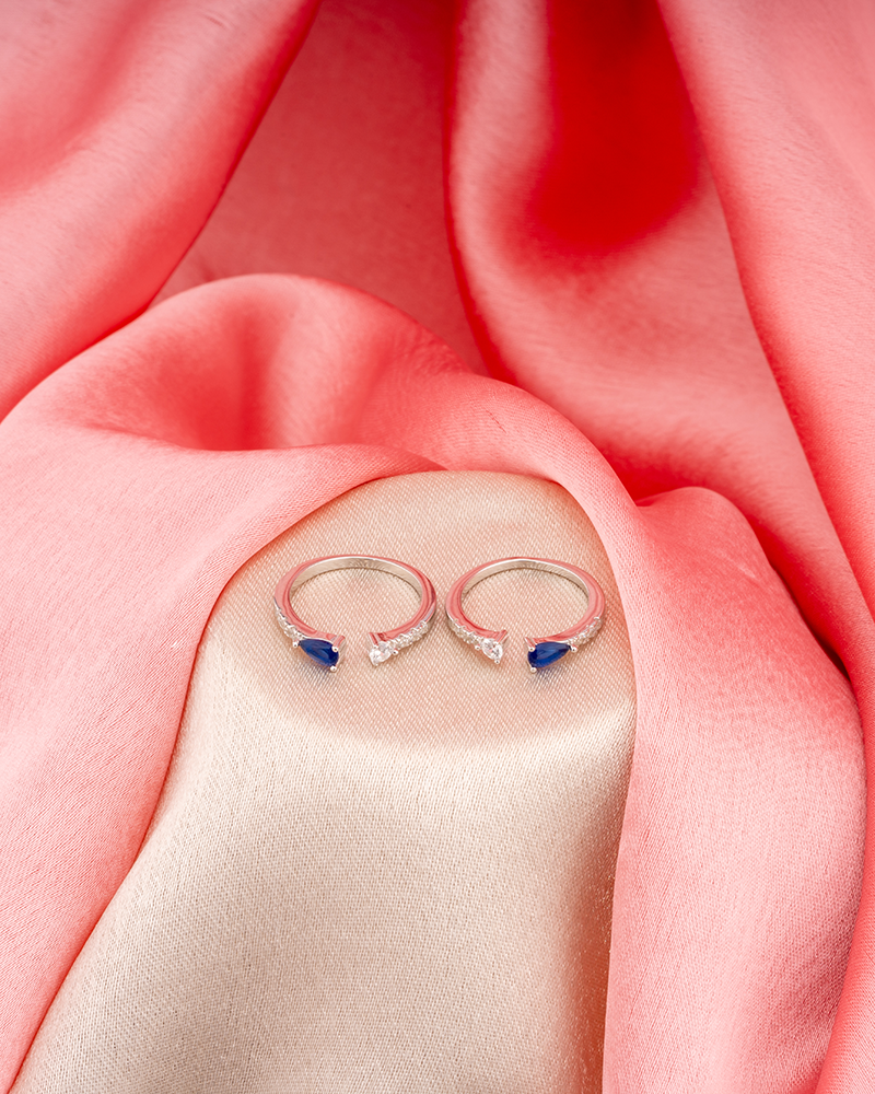 Rose Gold Ruby Accent Toering