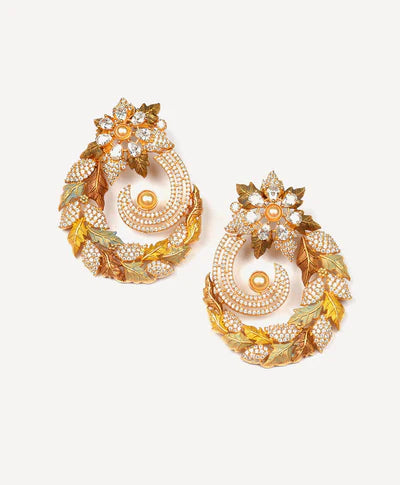 Elegant Gold Stud Earrings